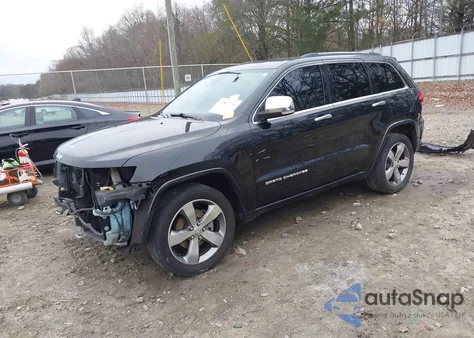 2014 Jeep Grand Cherokee Overland z USA, uszkodzony, nr VIN 1C4RJECM0EC300286